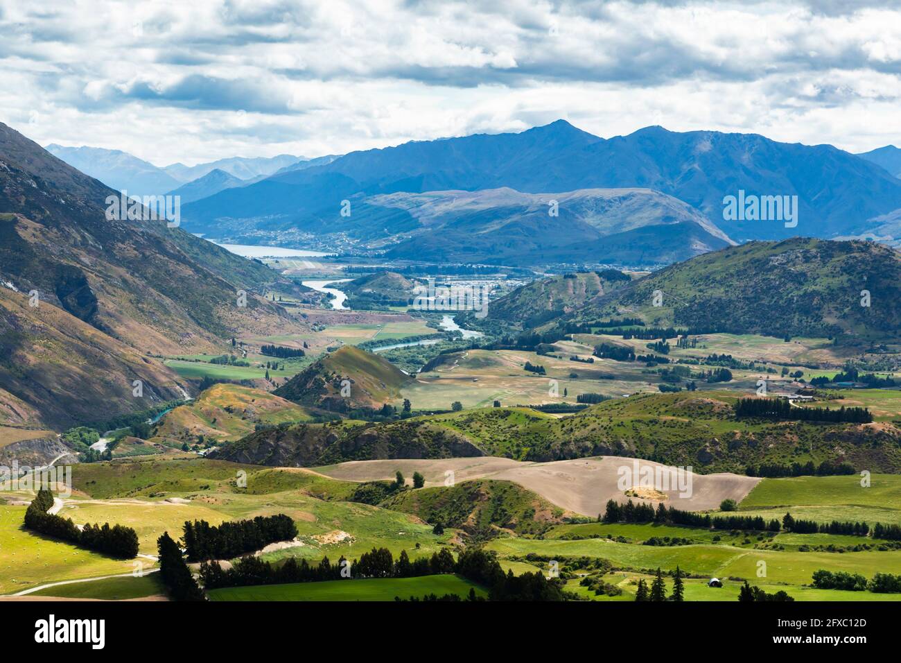 Nuova Zelanda, Otago, Majestic Crown Range Foto Stock