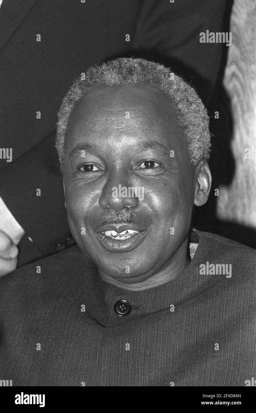 Presidente Nyerere della Tanzania, capi, 25 novembre 1975, presidenti, I Paesi Bassi, foto agenzia stampa del XX secolo, notizie da ricordare, documentario, fotografia storica 1945-1990, storie visive, Storia umana del XX secolo, che cattura momenti nel tempo Foto Stock