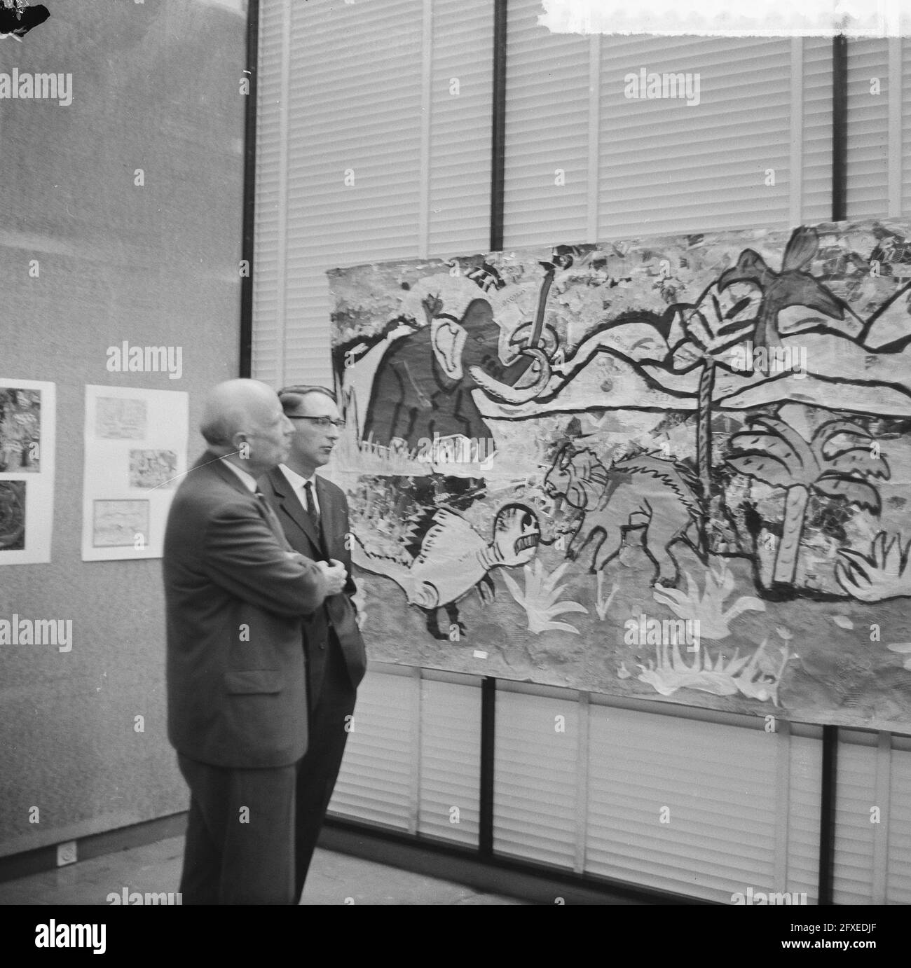 Mostra "Bestenwerk geopend" al Museo Zoologico di Amsterdam del Dr. J. P. Koets, 4 luglio 1963, mostre, Paesi Bassi, foto agenzia stampa del xx secolo, notizie da ricordare, documentario, fotografia storica 1945-1990, storie visive, Storia umana del XX secolo, che cattura momenti nel tempo Foto Stock