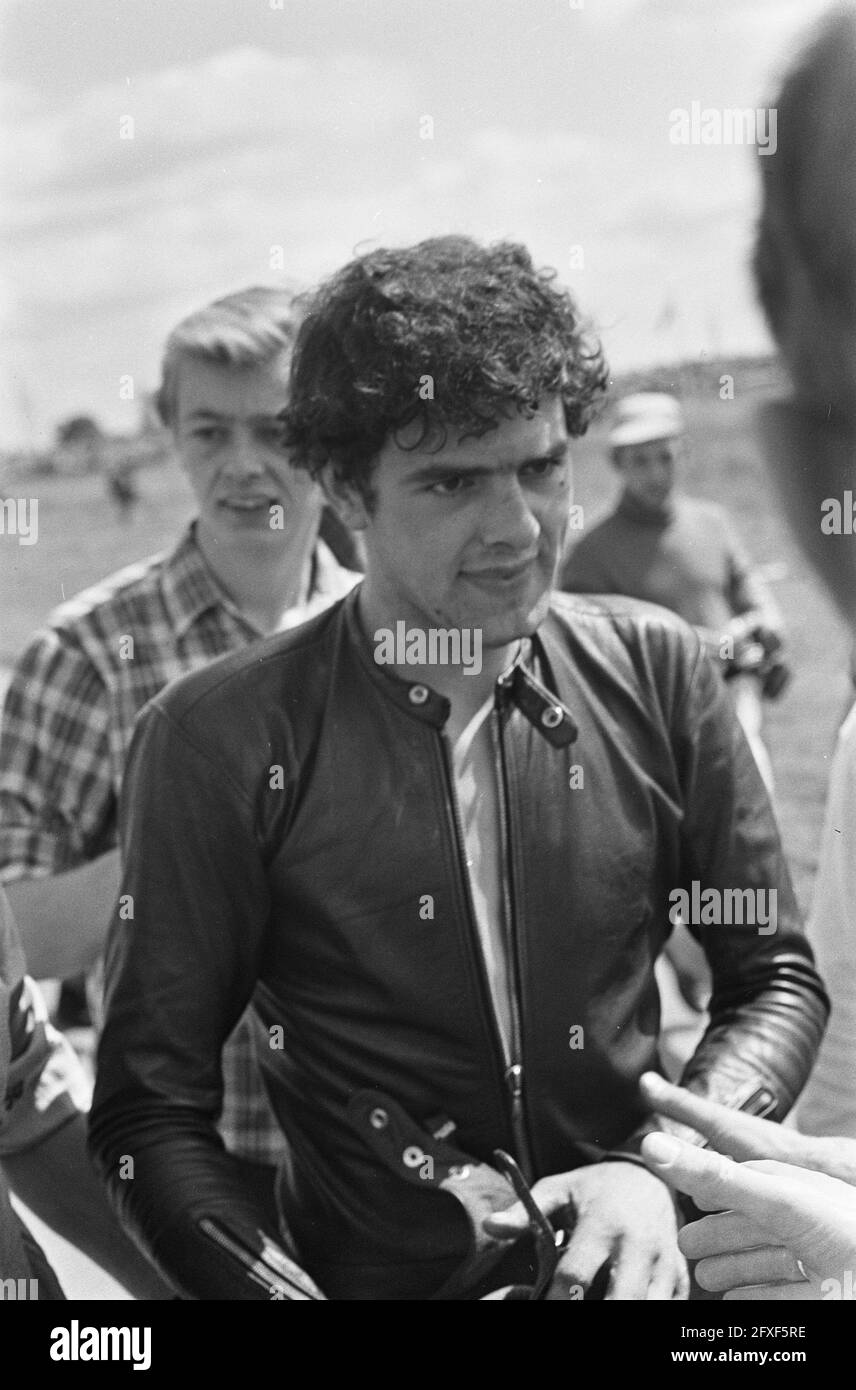 TT Assen. Paul Lodewijkx vincitore 50cc, 2 luglio 1968, vincitori, Paesi Bassi, foto agenzia stampa del XX secolo, notizie da ricordare, documentario, fotografia storica 1945-1990, storie visive, Storia umana del XX secolo, che cattura momenti nel tempo Foto Stock