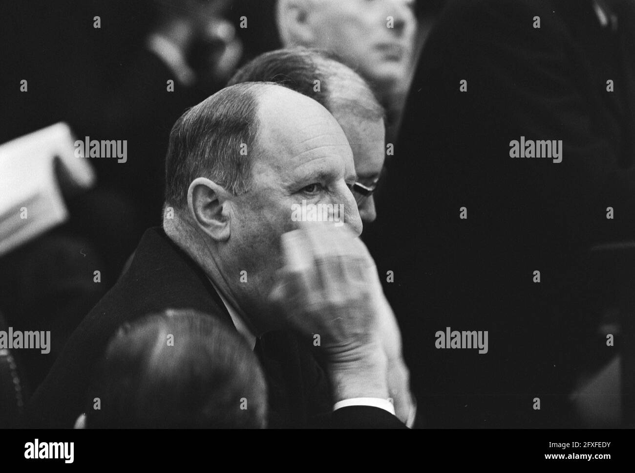 Camera dei rappresentanti, risposta del governo dopo i dibattiti di ieri sulle considerazioni generali; LUN yawning, 15 ottobre 1970, politica, I Paesi Bassi, foto agenzia stampa del XX secolo, notizie da ricordare, documentario, fotografia storica 1945-1990, storie visive, Storia umana del XX secolo, che cattura momenti nel tempo Foto Stock