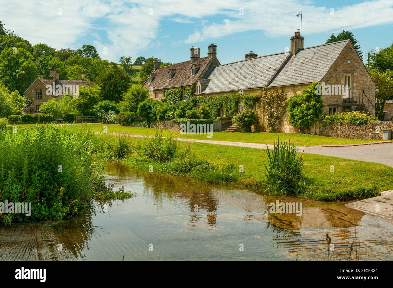 Fiume occhio alla macellazione superiore, Gloucestershire, Inghilterra Foto Stock