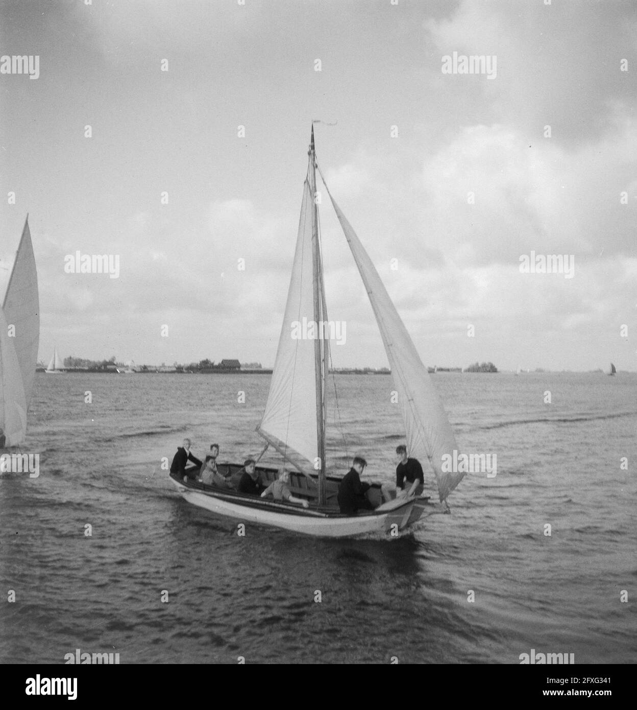 VCJC Grouw, 4 agosto 1950, campi, Paesi Bassi, foto agenzia stampa del XX secolo, notizie da ricordare, documentario, fotografia storica 1945-1990, storie visive, Storia umana del XX secolo, che cattura momenti nel tempo Foto Stock