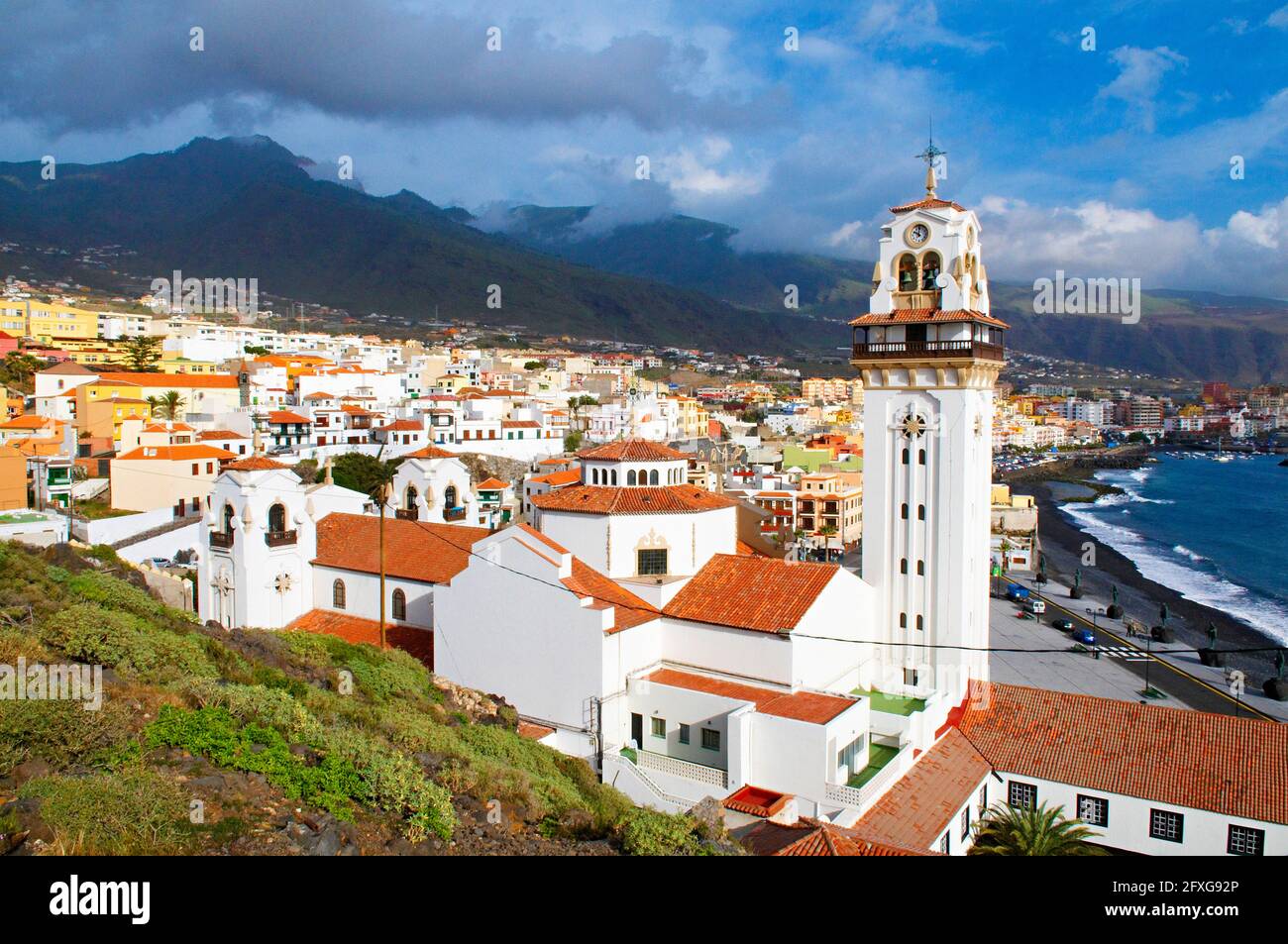 Spagna. Isole Canarie. Tenerife. Candelaria chiesa. Foto Stock
