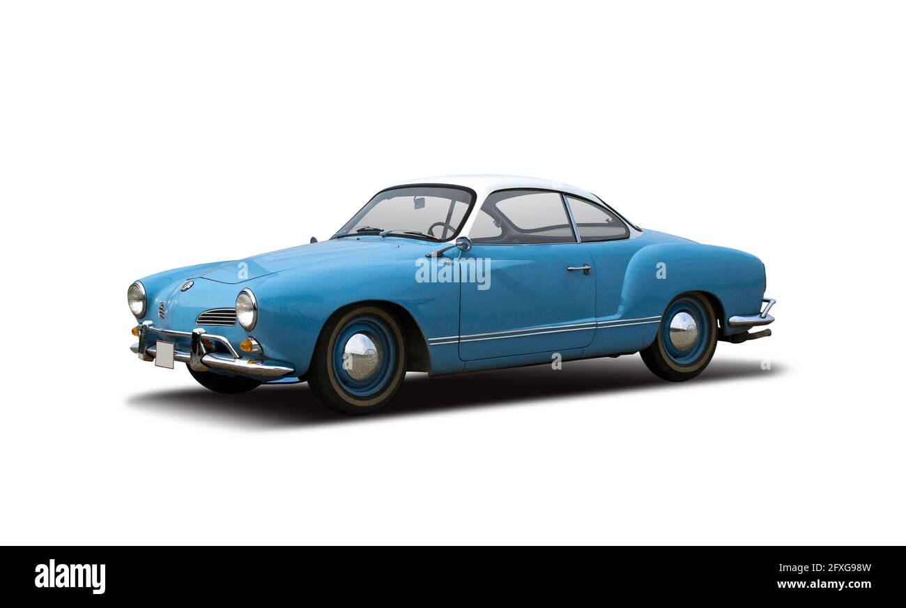 Karmann Ghia isolato su sfondo bianco Foto Stock
