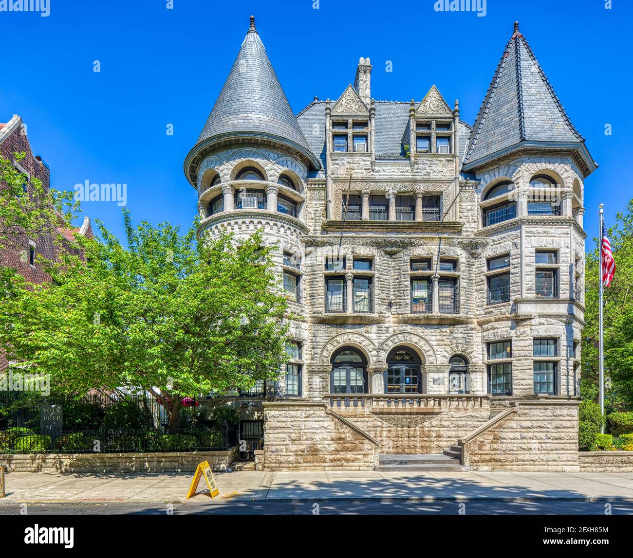 50 Prospect Park West, Montrose W. Morris-progettato palazzo, ora Poly Prep Country Day School. Foto Stock
