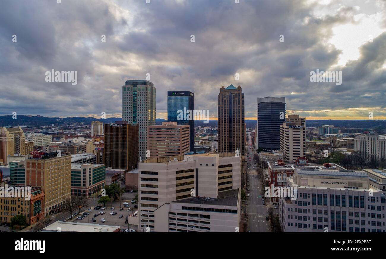 In centro Birmingham, Alabama Foto Stock