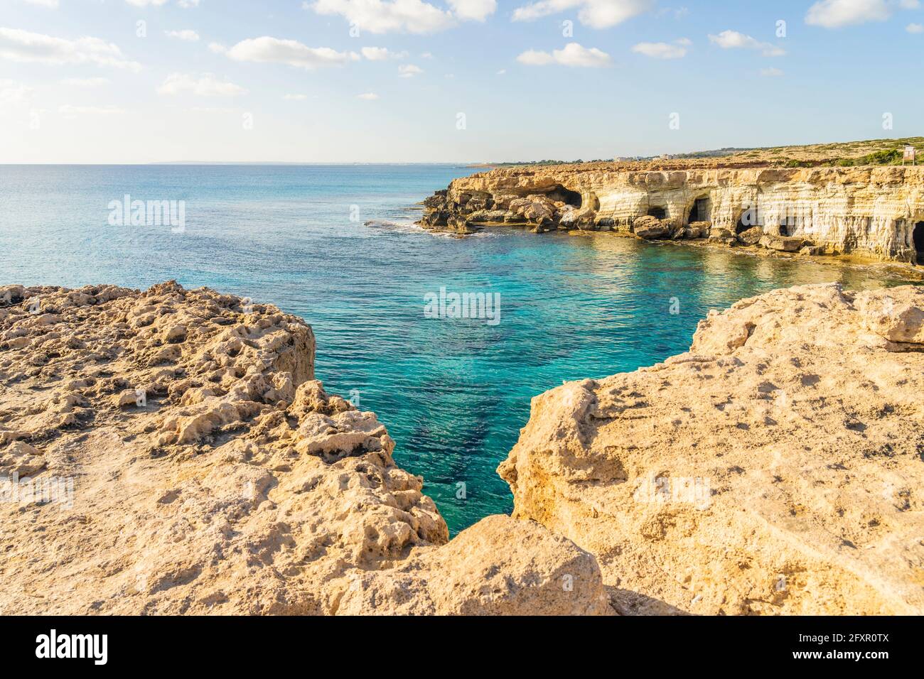 Capo Greco in Ayia Napa, distretto di Famagosta, Cipro, Mediterraneo, Europa Foto Stock