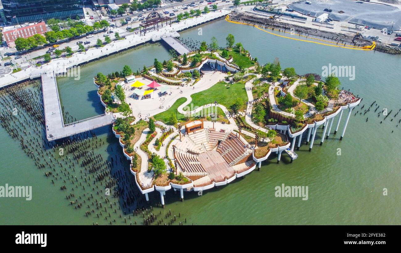 Little Island Park, New York City, New York, Stati Uniti Foto Stock