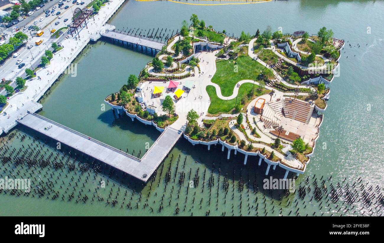 Little Island Park, New York City, New York, Stati Uniti Foto Stock