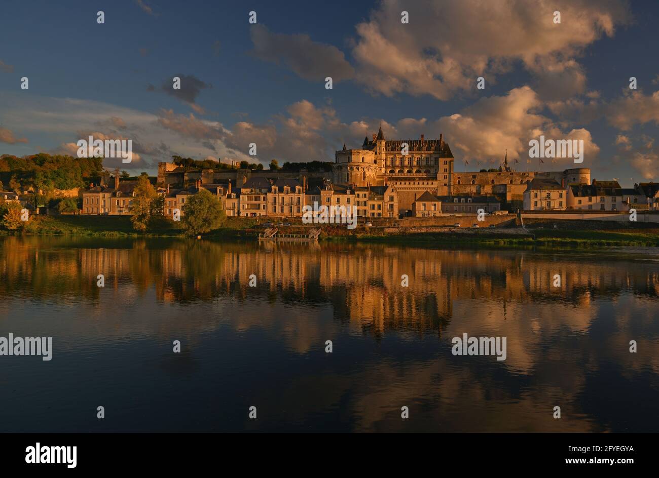 FRANCIA. INDRE-ET-LOIRE (37) AMBOISE CITTÀ E IL SUO CASTELLO Foto Stock