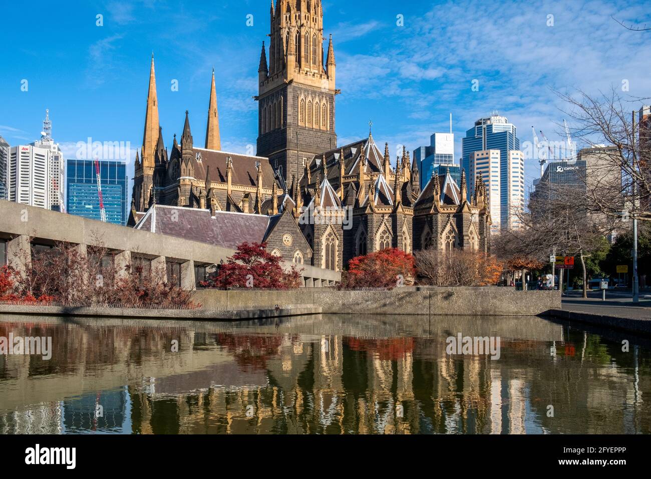 Cattedrale cattolica romana di San Patrizio, Melbourne, Victoria, Australia Foto Stock