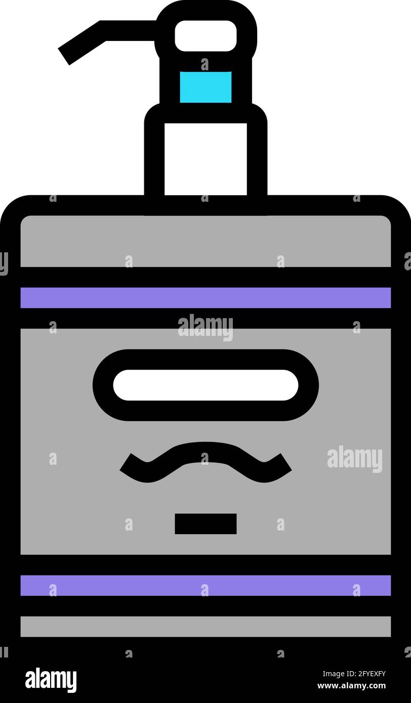 immagine vettoriale dell'icona di lozione dopo la rasatura Illustrazione Vettoriale