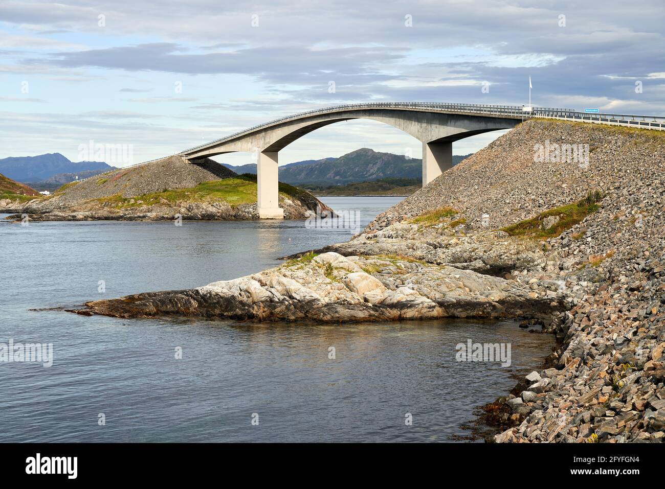 Il ponte più lungo di "The Atlantic Ocean Road" Foto Stock