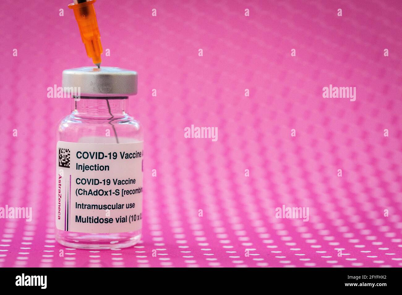 AstraZeneca ® vaccin contro Covid-19, marzo 2021, Francia. Foto Stock