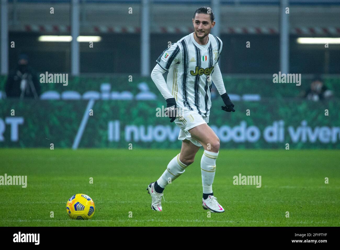 Milano, Italia - 2 febbraio 2021 coppa semifinale Inter vs juventus - rabiot Foto Stock