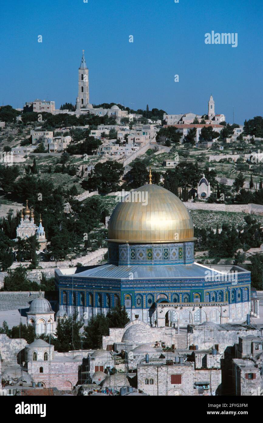 Israele. Gerusalemme. Cupola della roccia. Foto Stock