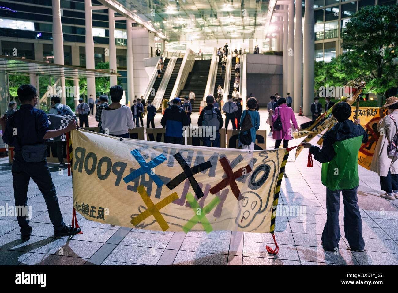 29 maggio 2021: Protesta contro le Olimpiadi di Tokyo del 2020/2021 Foto Stock