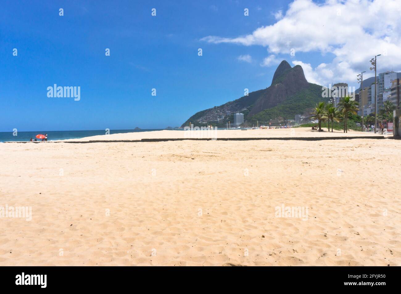 Rio de Janeiro, Ipanema vista spiaggia, Brasile, Sud America Foto Stock