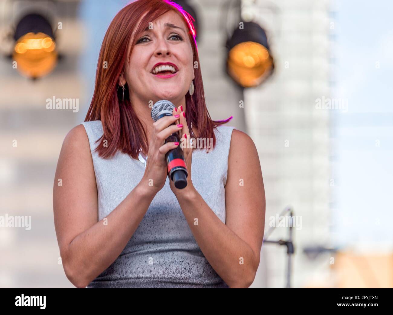 MexFest tradizionale a Yonge-Dundas Square, Toronto, Canada. L'anno 2015 Foto Stock