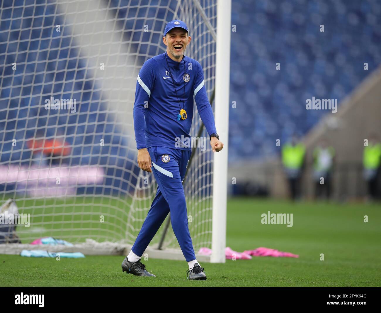 Porto, Portogallo, 28 maggio 2021. Thomas Tuchel manager di Chelsea durante una sessione di allenamento all'Estadio do Dragao di Porto. Il credito immagine dovrebbe essere: David Klein/Sportimage Credit: Sportimage/Alamy Live News Foto Stock