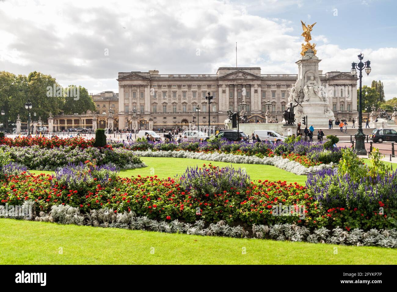 LONDRA, REGNO UNITO - 4 OTTOBRE 2017: Buckingham Palace e Victoria Memorial a Londra, Regno Unito Foto Stock