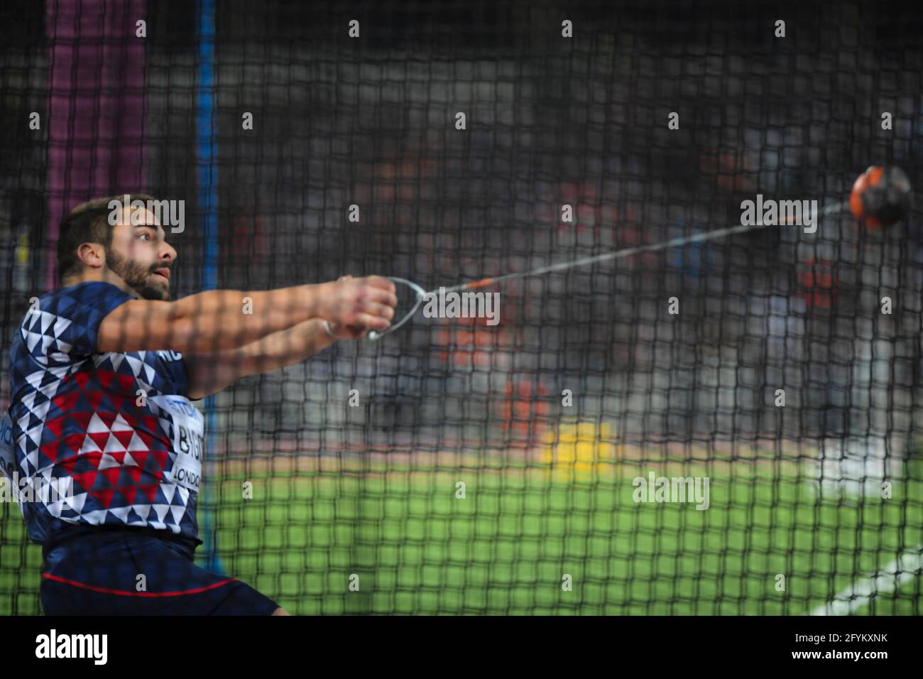 Quentin Bigot (Francia). Martello, finale. IAAF World Athletics Championships Londra 2017 Foto Stock