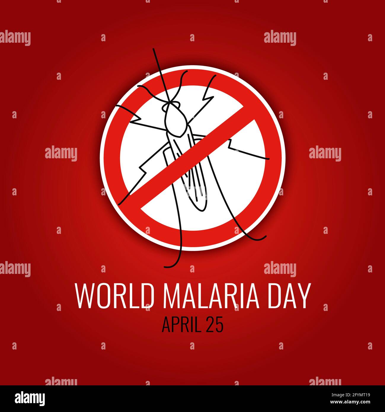 Malaria, illustrazione concettuale Foto Stock