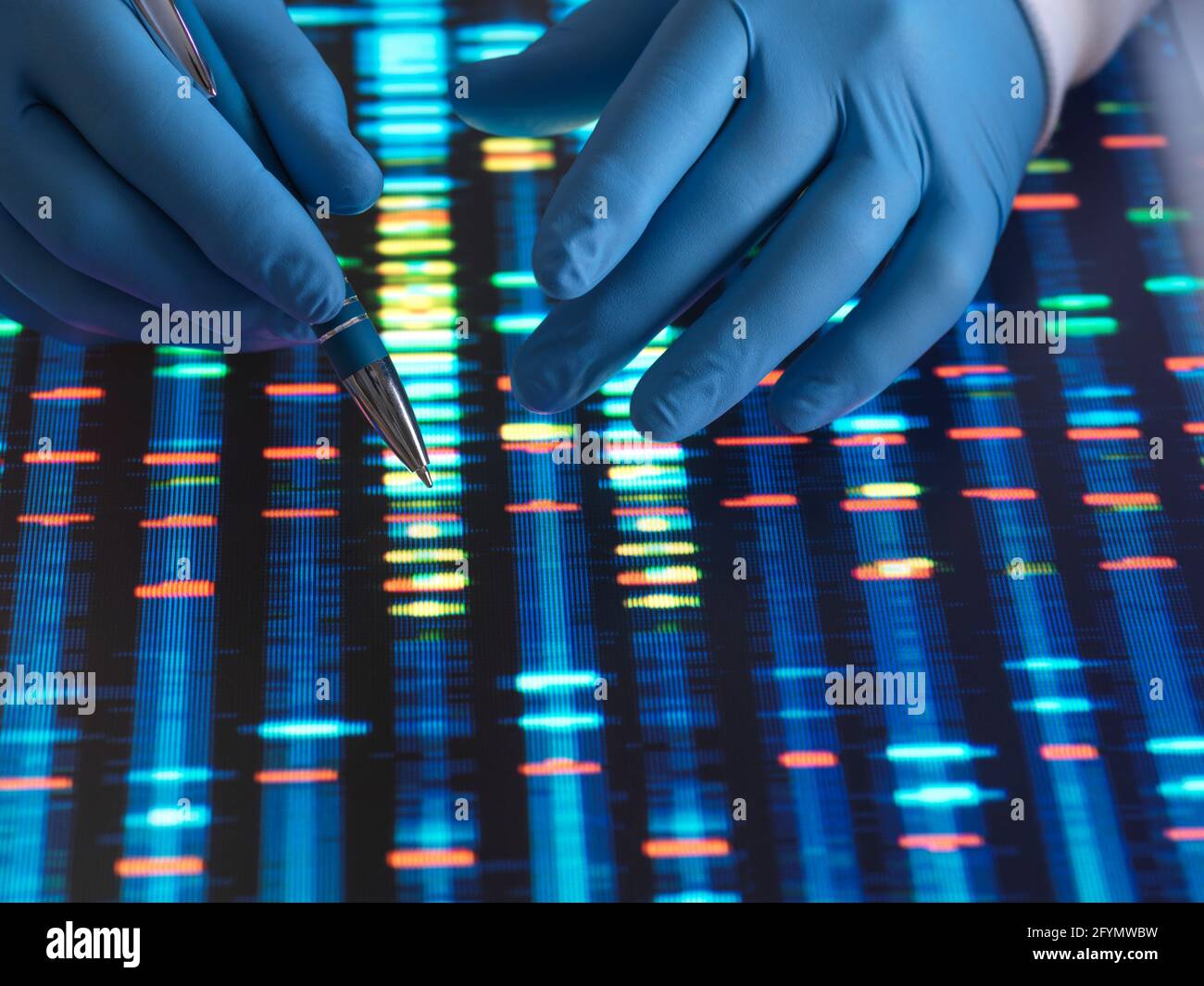 Ricerca del DNA Foto Stock