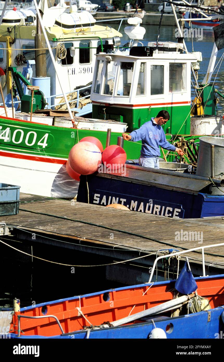 FRANCIA. PORTO DELLA MANICA (50) DI CHERBOURG Foto Stock