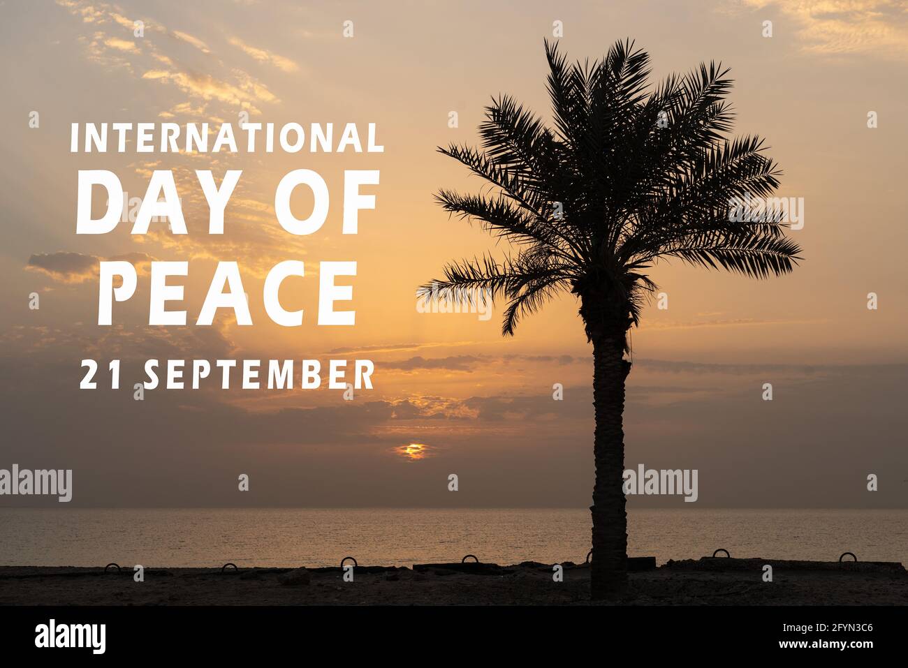Giornata Internazionale della Pace - Settembre 21 Foto Stock