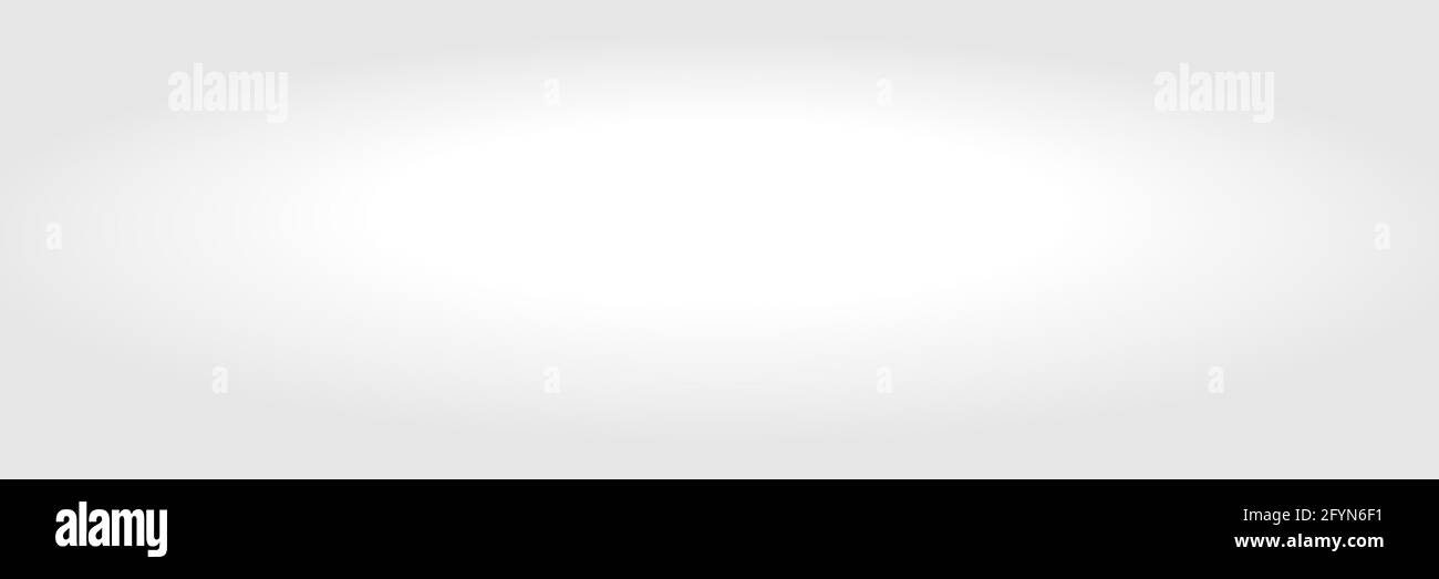 Sfondo grigio sfumato. Sfondo grigio astratto. Sfondo luminoso vuoto. Spazio di cimasa. Illustrazione Vettoriale