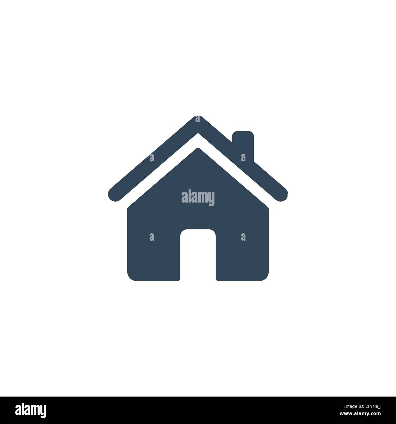 Icona Home. Pittogramma nero della casa. Informazioni sulla home page. Simbolo della silhouette della costruzione Illustrazione Vettoriale