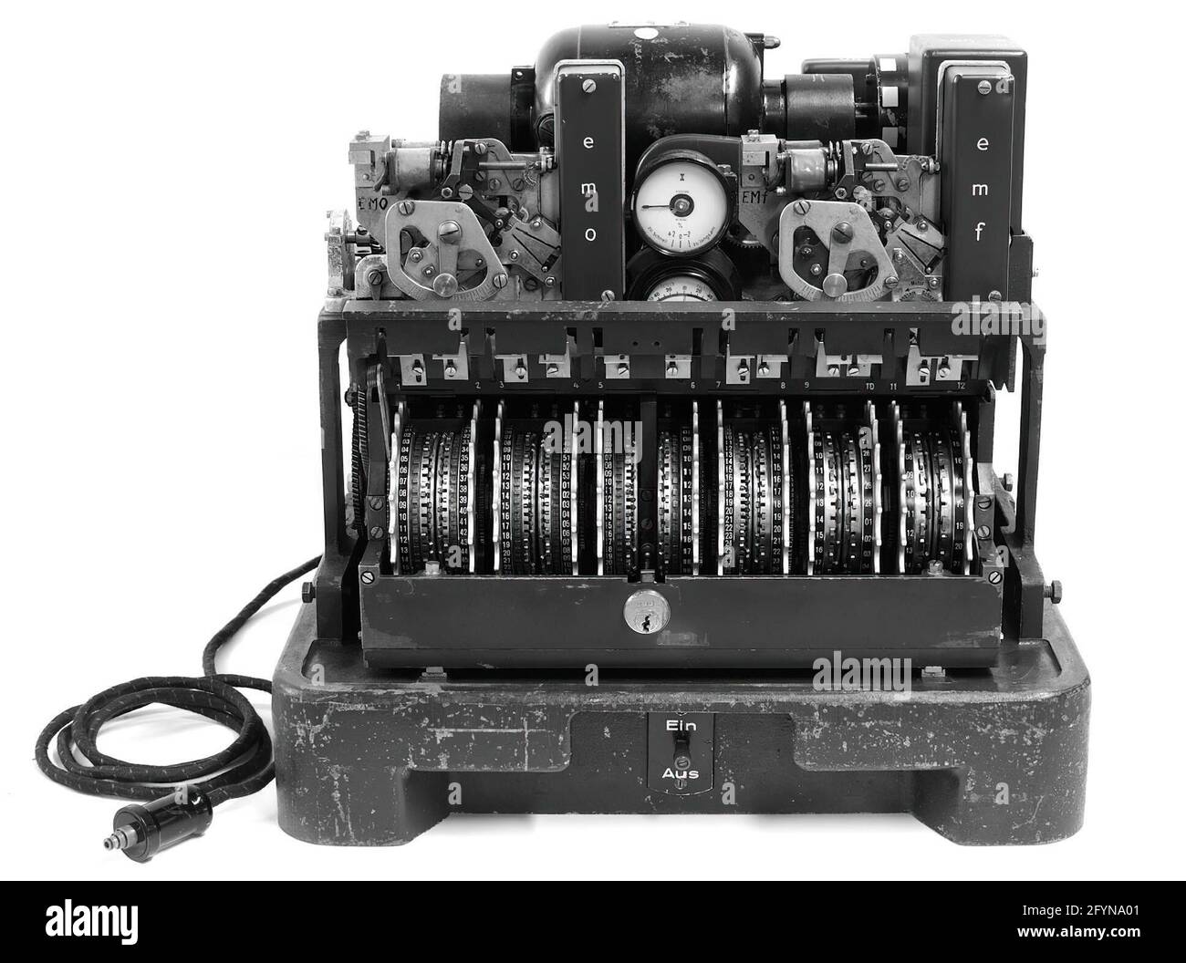 máquina de Lorenz utilizada para cifrar mensajes entre los altos mandos alemánes y sus ejércitos. Foto Stock