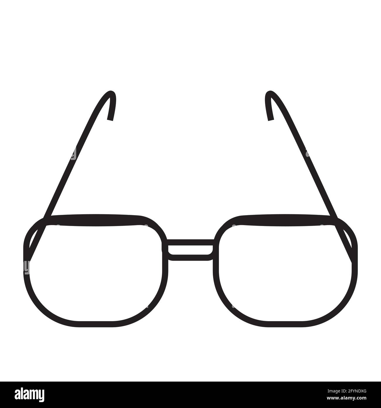 Concetto di studente scolastico: Icona occhiali per la visione. Illustrazione vettoriale. EPS10 Illustrazione Vettoriale