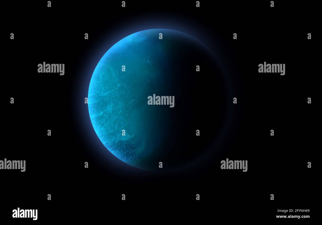 illustrazione 3d del pianeta terrestre nello spazio esterno. Foto Stock