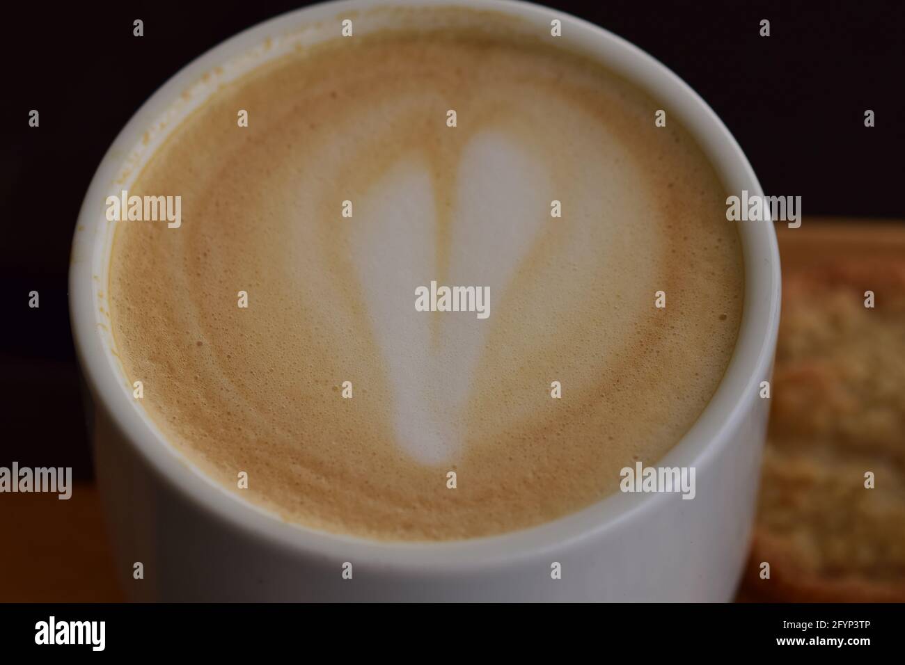 una tazza di caffè da primo piano Foto Stock