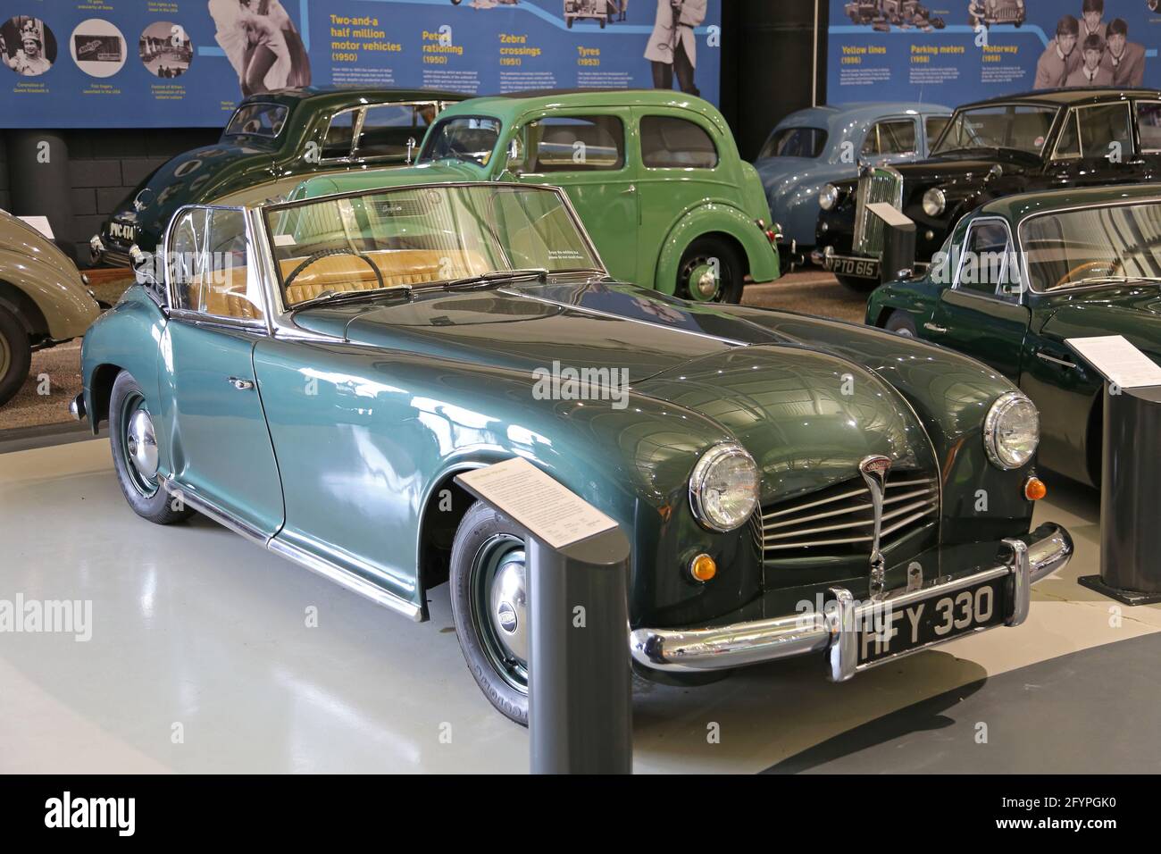 Rover Marauder Sports Tourer (1951), British Motor Museum, Gaydon, Warwick, West Midlands, Inghilterra, Gran Bretagna, Regno Unito, Europa Foto Stock