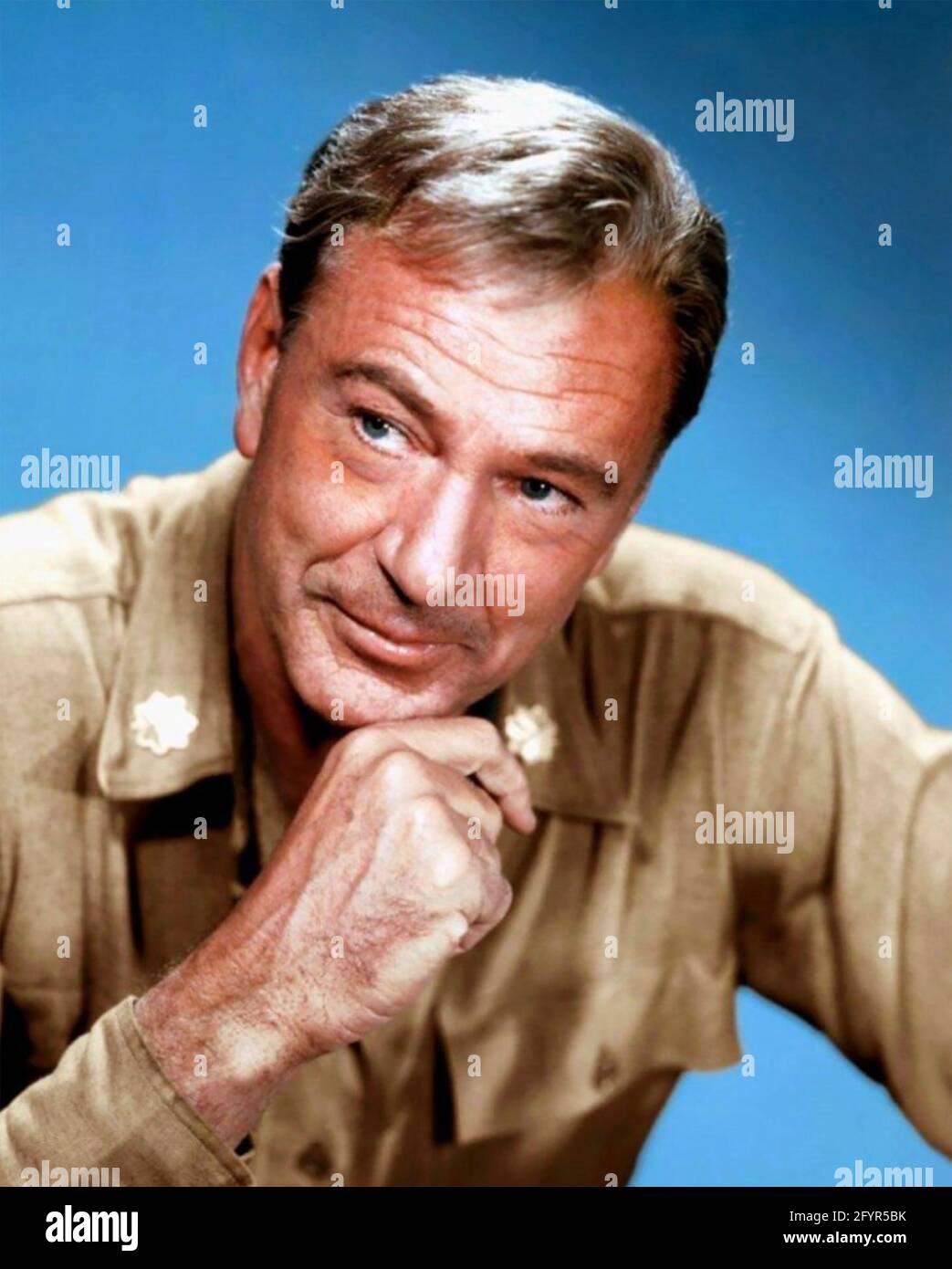 GARY COOPER (1901-1961) attore cinematografico americano circa 1955 Foto Stock