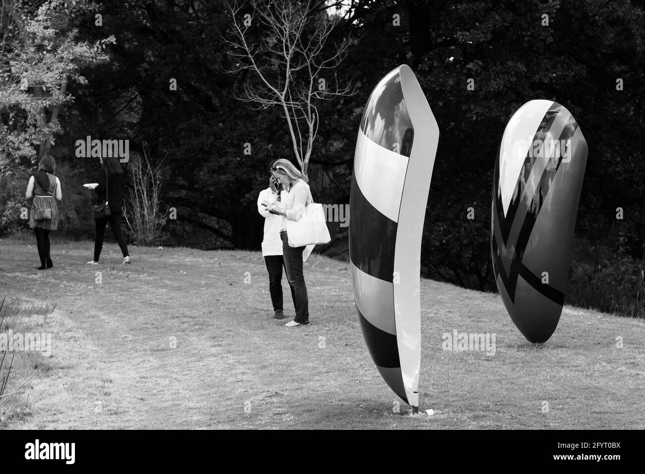 JOHANNESBURG, SUDAFRICA - 05 gennaio 2021: Johannesburg, Sudafrica - 09 2015 maggio: Mostra di sculture d'arte all'aperto al Nirox Park Foto Stock