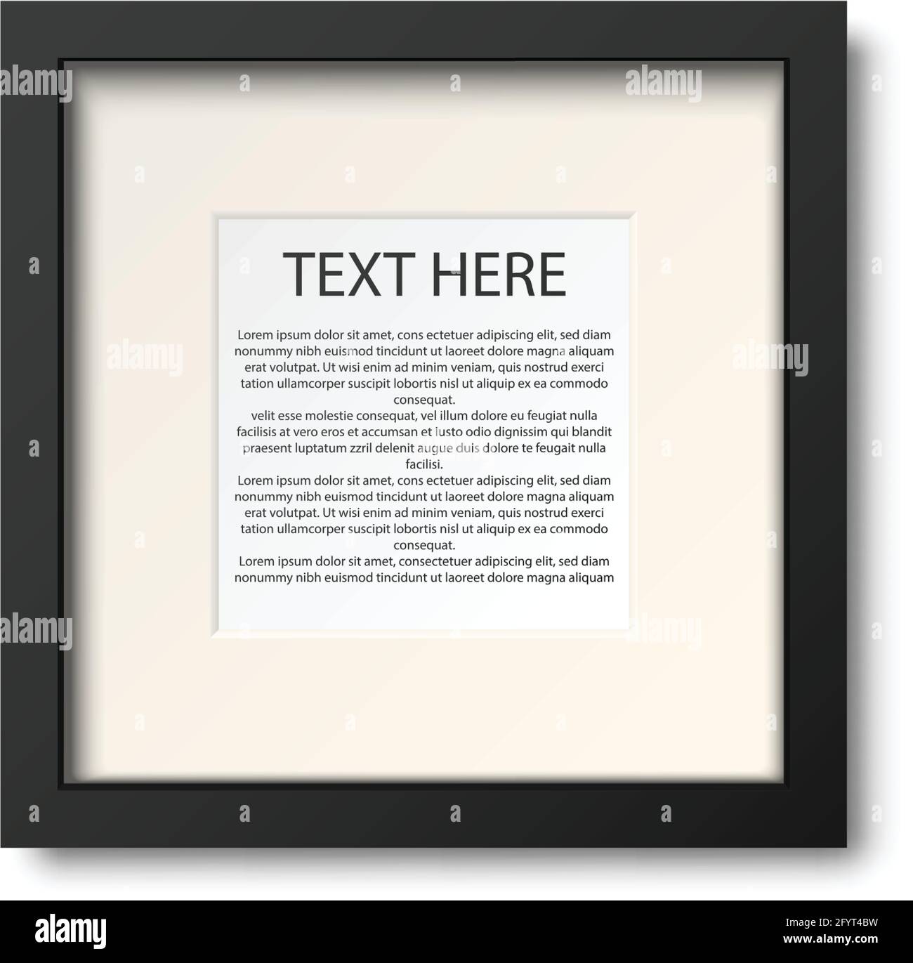 Mock up cornice quadrata nero Immagini senza sfondo e Foto Stock ...