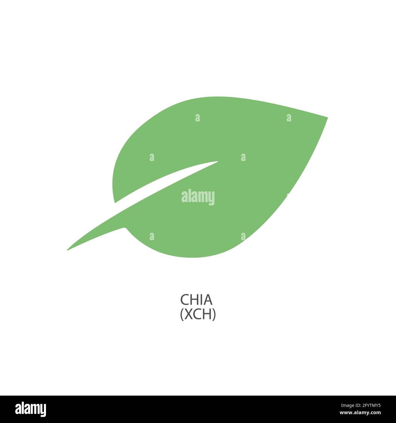 Chia decentralizzato blockchain pagamenti Internet-of-Things icona del logo del vettore di crittografia Illustrazione Vettoriale