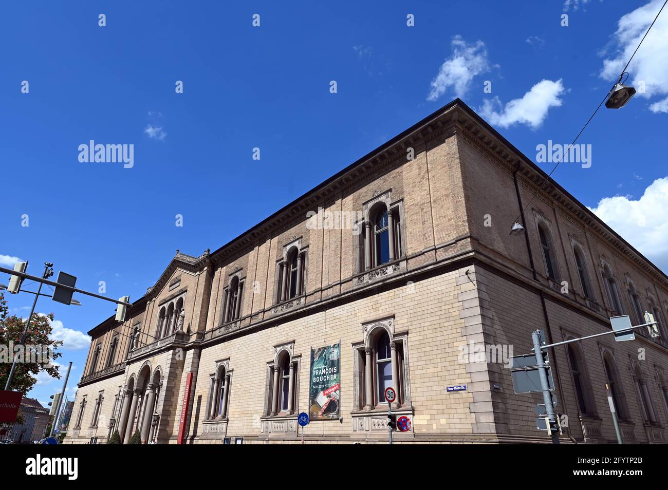 Karlsruhe, Germania. 29 maggio 2021. Fotografia esterna della Staatliche Kunsthalle Karlsruhe. Credit: Uli Deck/dpa/Alamy Live News Foto Stock