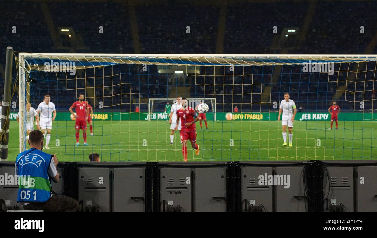 Kharkiv, Ucraina - 23 maggio 2021: La partita di calcio amichevole Ucraina vs Bahrain Foto Stock