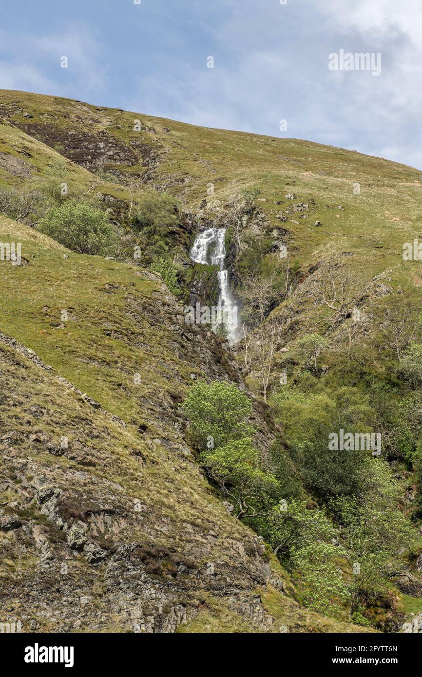 Cautley Spout nella Howgill Fells Cumbria North West England Nel mese di maggio Foto Stock
