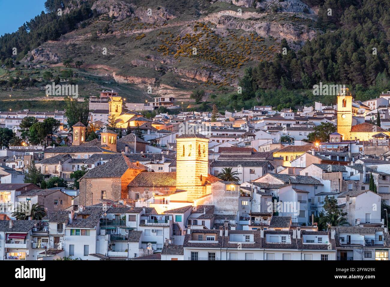 Cazorla, comune situato nella provincia di Jaen, in Andalusia, Spagna. Si trova nella regione della Sierra de Cazorla, essendo il suo più importante Foto Stock