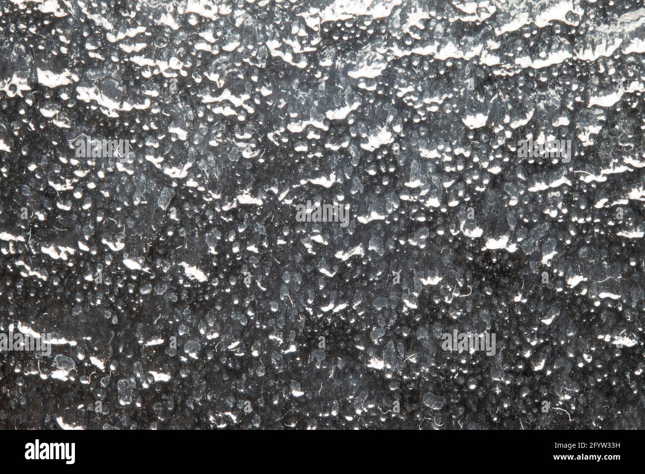 Primo piano in vetro smerigliato Foto Stock