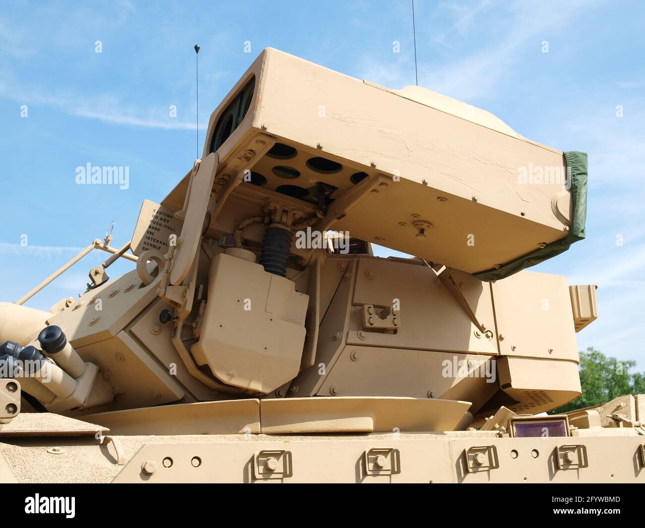 Parigi, Francia - Giugno.18.2008: M2A2 Bradely Armored Flighting Vehicle all'Eurosatory 2008 Foto Stock