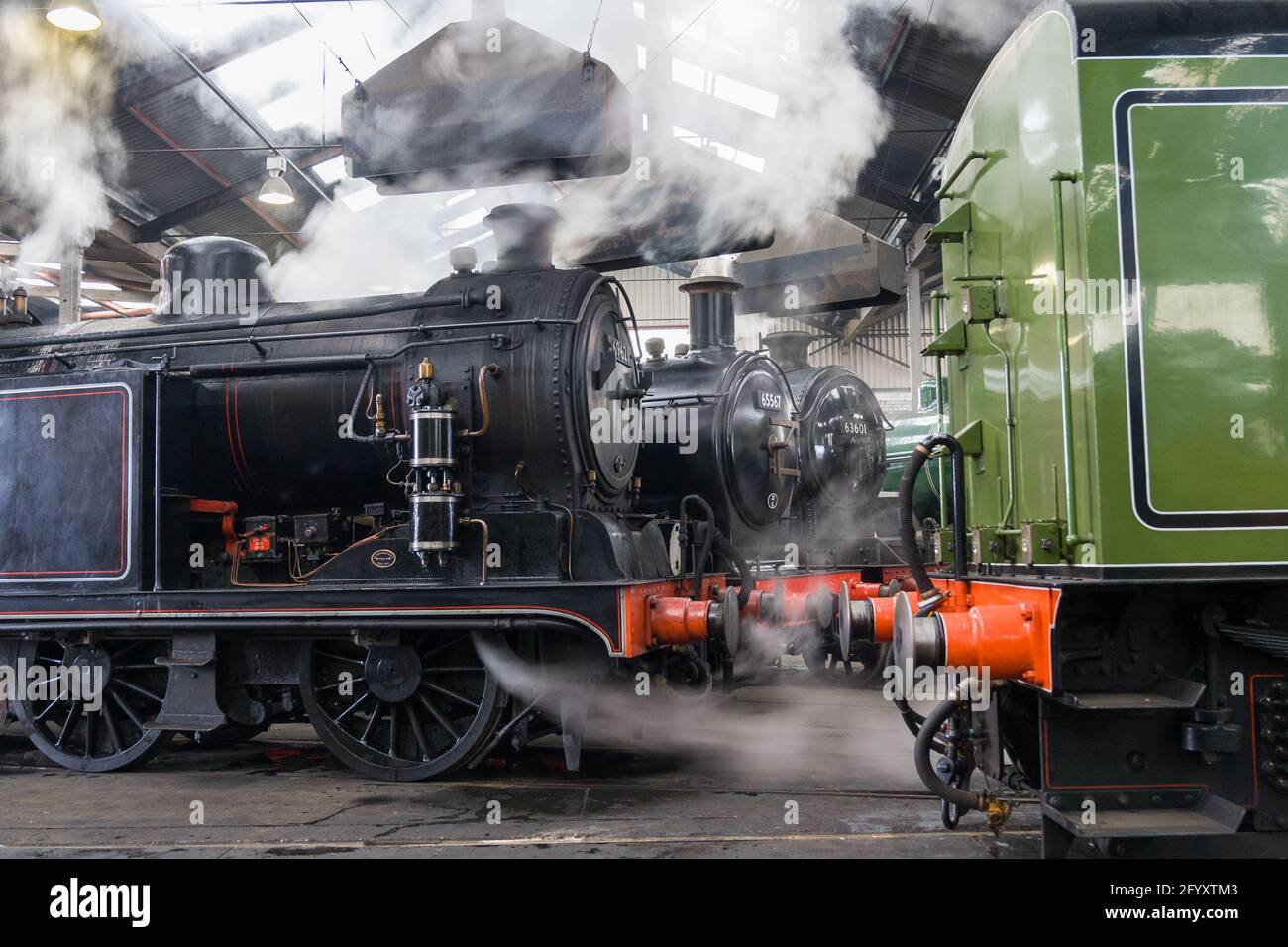 Una giornata di gala a vapore a Barrow Hill Foto Stock