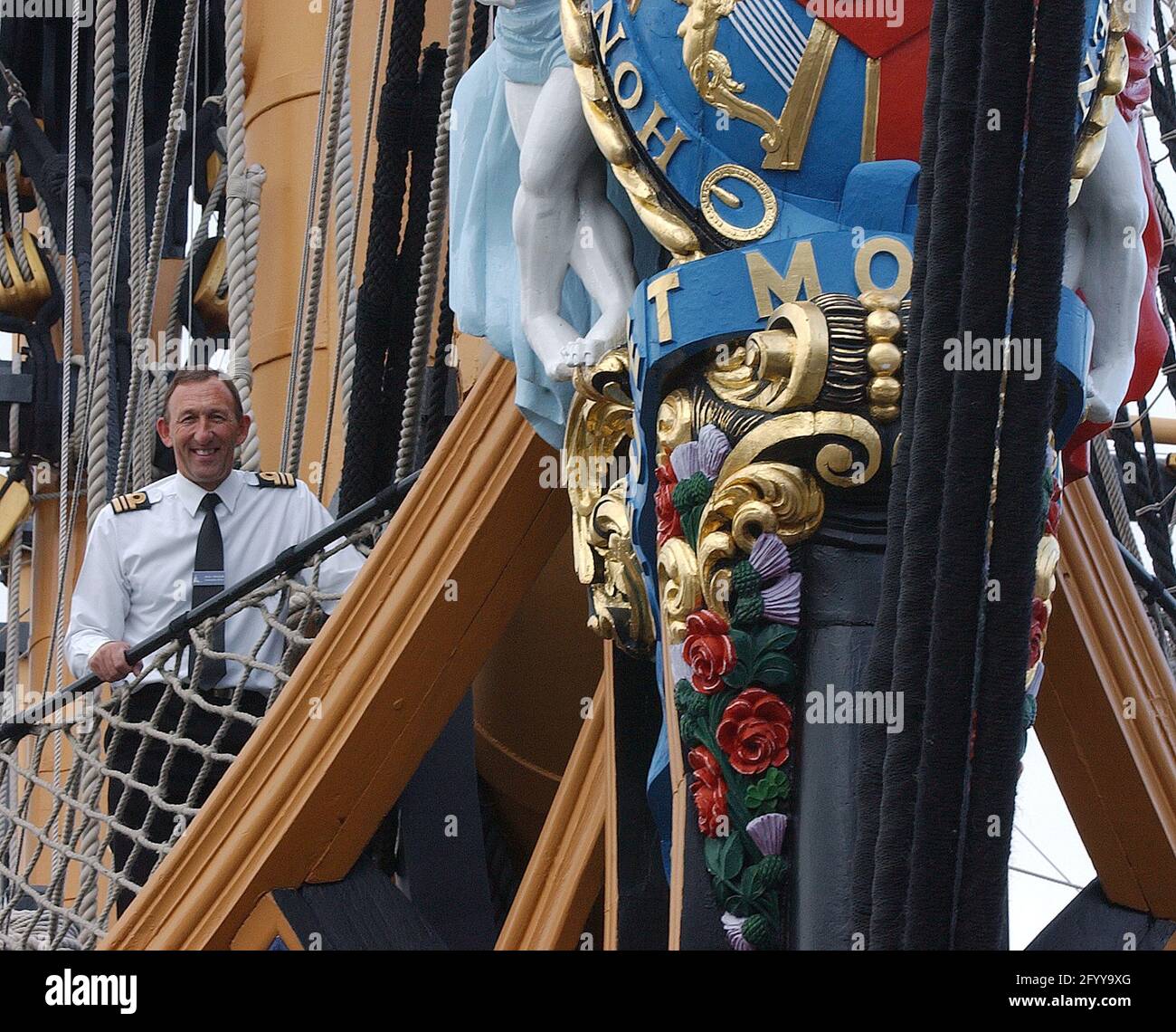 COMANDANTE DI HMS VICTORY LT. CDR. FRANK NOWOSIIELSKI PIC MIKE WALKER, 2005 Foto Stock